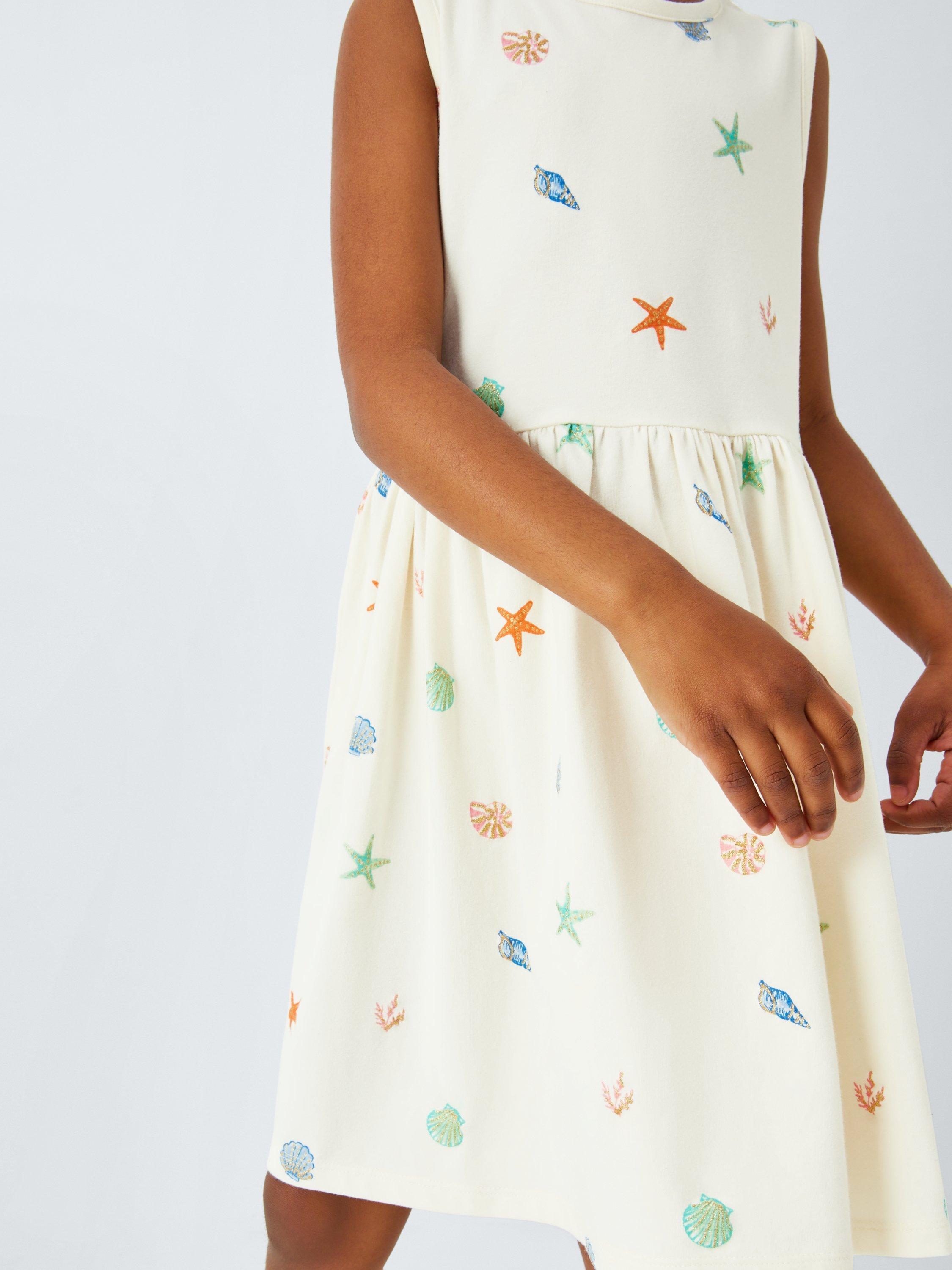 Product image 5 of 7, which shows John Lewis Kids' Shell Jersey Dress, Multi, 2 years