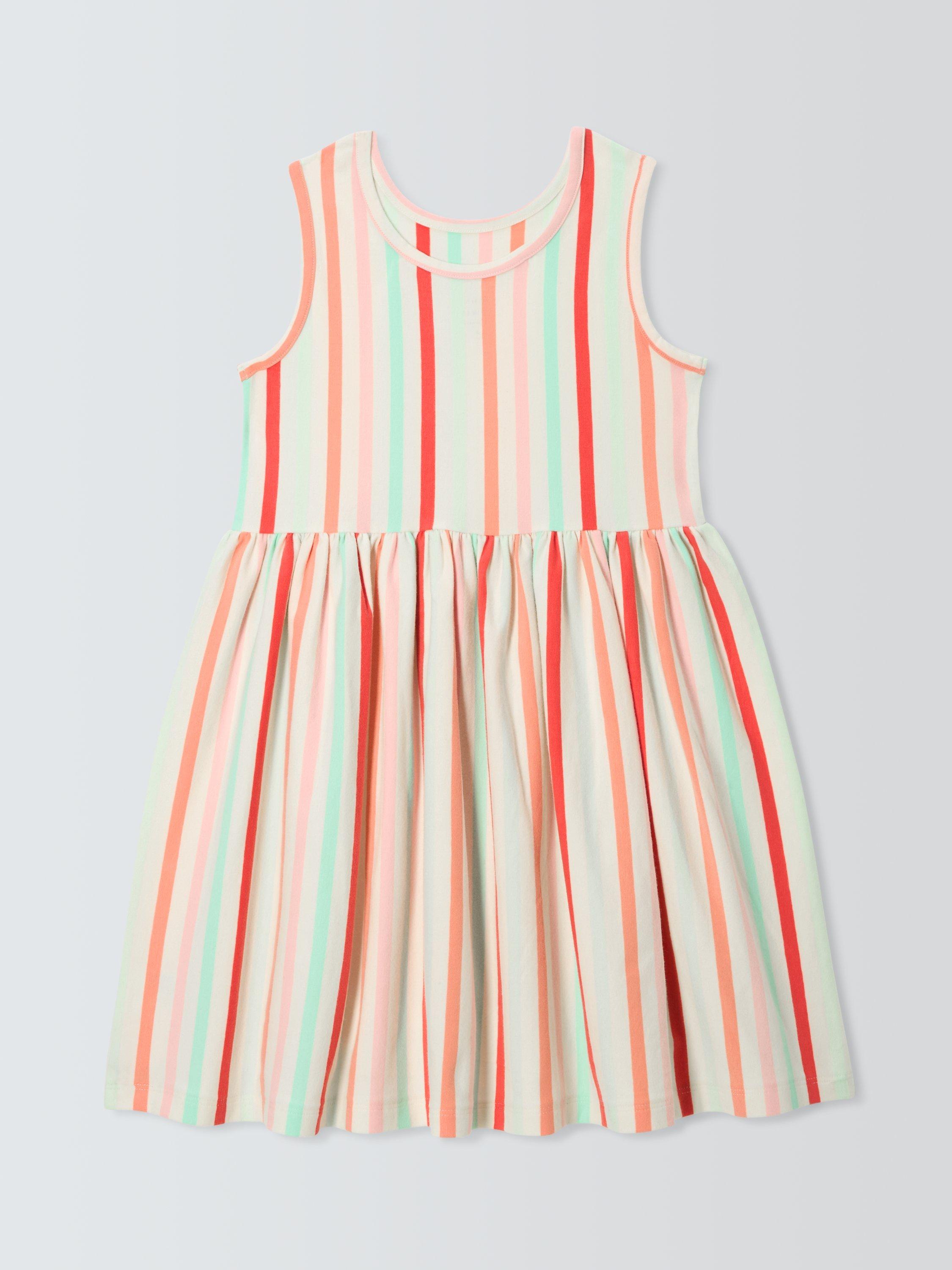 Product image 7 of 7, which shows John Lewis Kids' Stripe Jersey Dress, Multi, 2 years