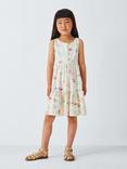 John Lewis Kids' Tropical Jersey Tiered Dress, Multi