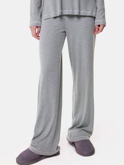 Whistles Rib Jersey Pyjama Bottoms, Grey, Grey