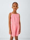 John Lewis Kids' Broderie Anglaise Embroidered Playsuit, Multi