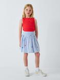 John Lewis Kids' Sea Embroidered Stripe Skirt, Multi