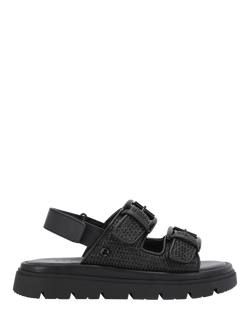 Carvela Pavilion Slingback Double Buckle Sandals, Black