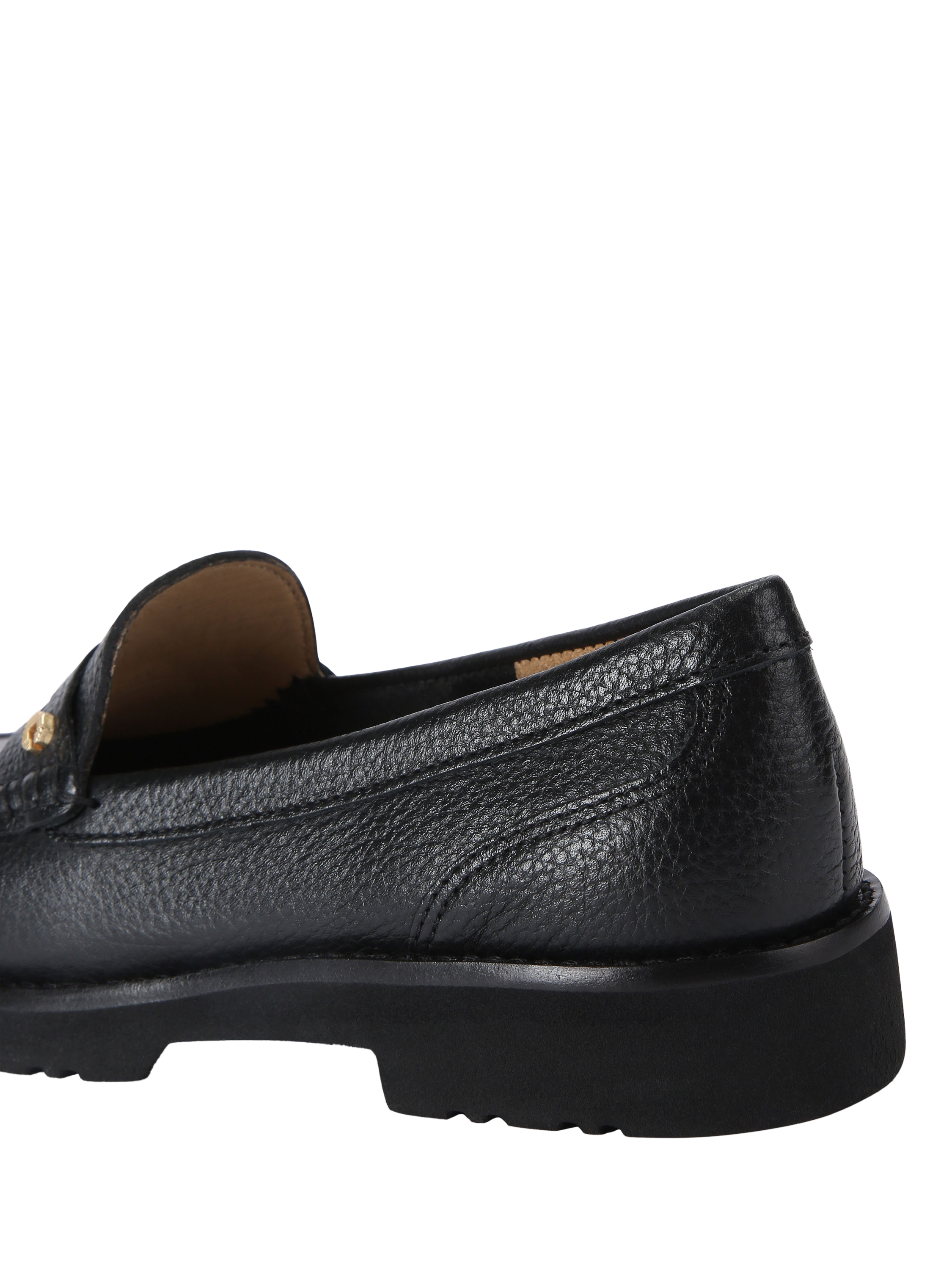 Product image 3 of 4, which shows Carvela Alba Leather Slip-On Loafers, Black, 3