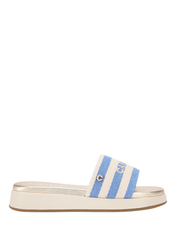 Carvela Palermo Stripe Canvas Sandals, Blue, Blue