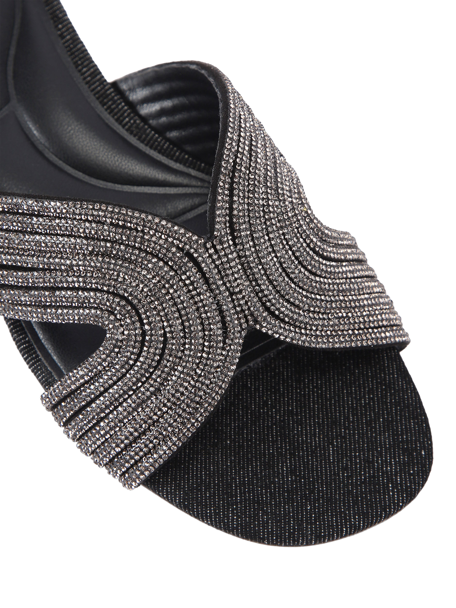 Product image 5 of 5, which shows Carvela Gala Mule Jewel Sandals, Black, 3