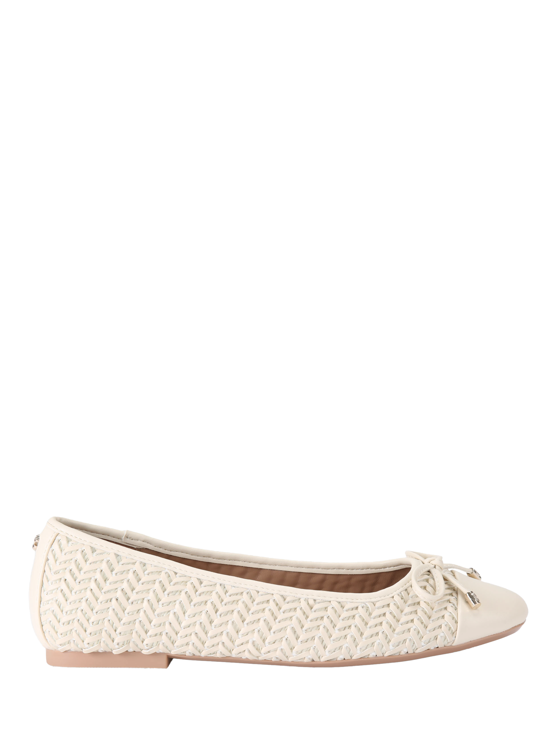 Carvela Sardinia Woven Ballerina Pumps, Putty