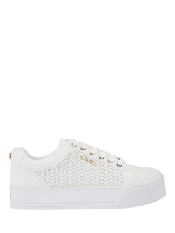 Carvela Sardinia Woven Panel Trainers, White