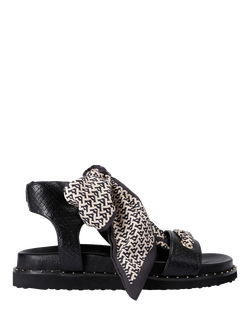 Carvela Sorrento Scarf Strappy Sandals Black/White, Black/White