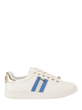 Carvela Palermo Stripe Trainers, White/Blue