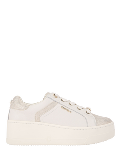 Carvela Perenne Leather Chunky Trainers, Natural/Multi, Natural/Multi