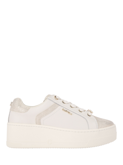 Carvela Perenne Leather Chunky Trainers, Natural/Multi, Natural/Multi