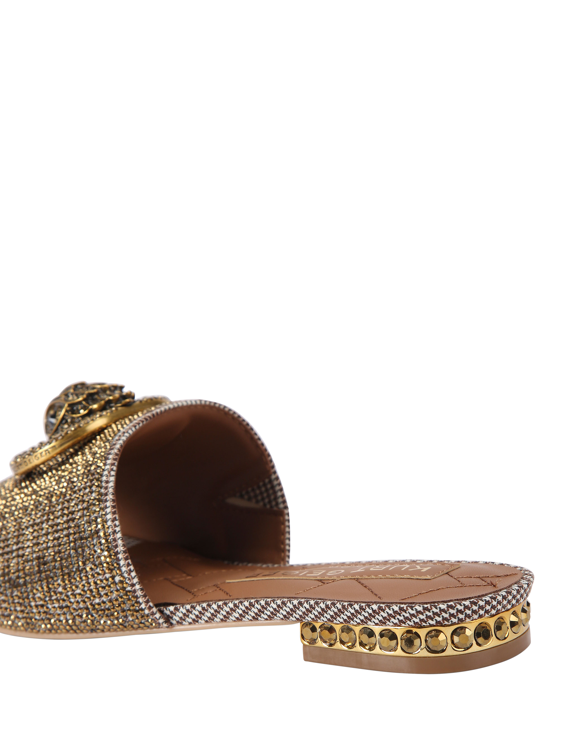 Product image 3 of 4, which shows Kurt Geiger London Chelsea Embellished Sandals, Natural Beige, 3