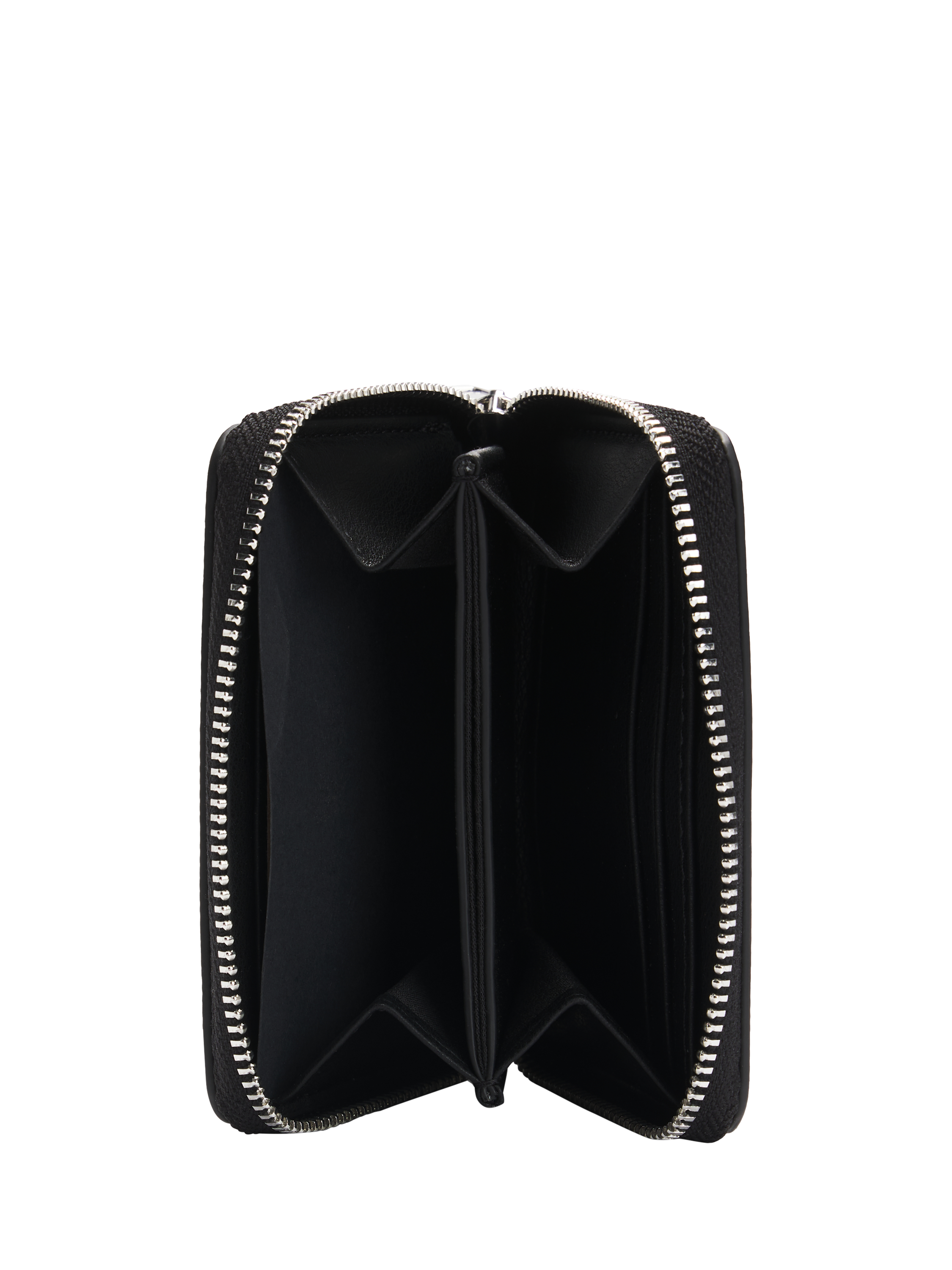 Product image 3 of 4, which shows BOSS Textured Faux Leather Ziparound Wallet, Black, One Size