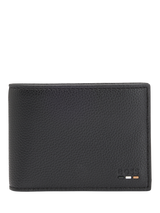 BOSS Asolo Bi fold Leather Wallet Black