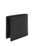 BOSS Monogram Leather Folding Wallet, Black