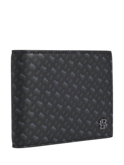 BOSS B Icon Leather Wallet, Black - view 2, Black