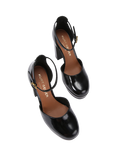 Kurt Geiger London Shoreditch Patent Leather Platform Courts, Black, Black