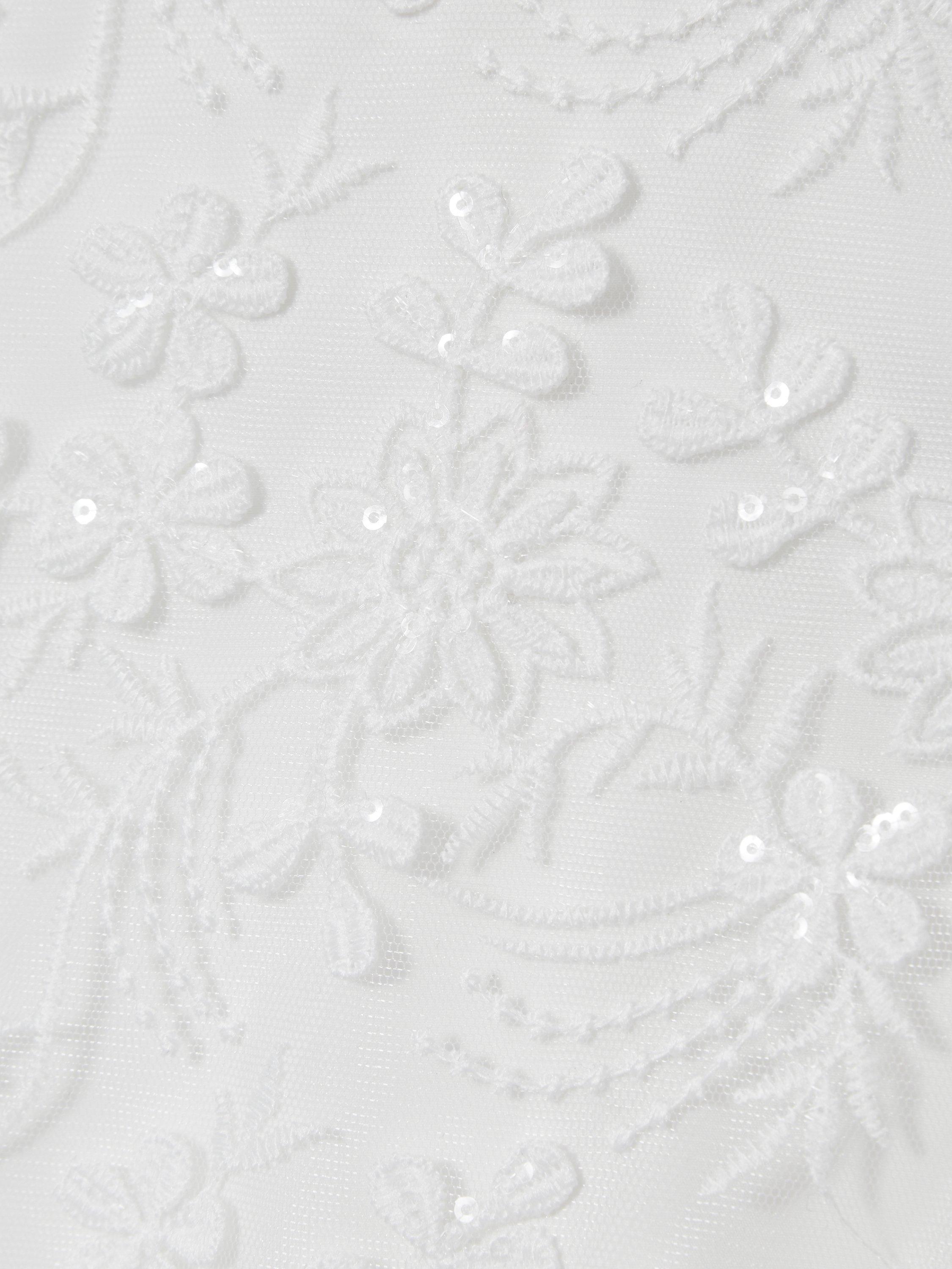 Product image 4 of 4, which shows Reiss Kids' Clementine Tulle Dress, Ivory, 4-5 years