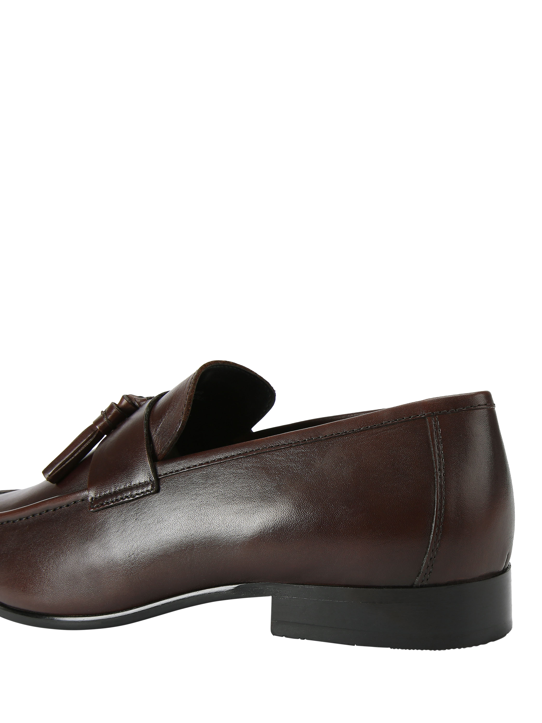 Product image 4 of 4, which shows KG Kurt Geiger Cooper Leather Tassel Loafers, Brown, 6
