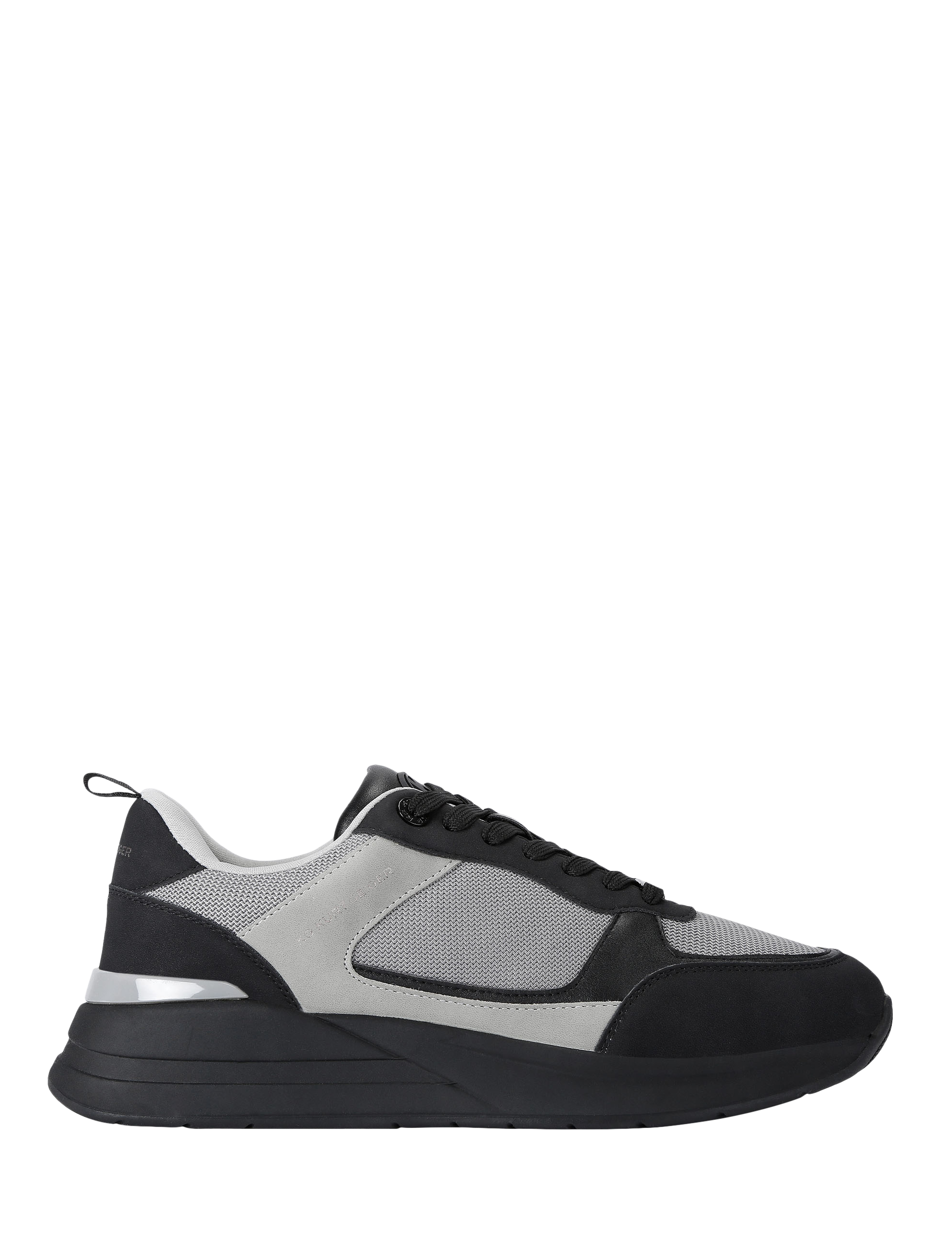 Product image 1 of 4, which shows KG Kurt Geiger Jesse Lace Up Trainers, Black/Multi, 6