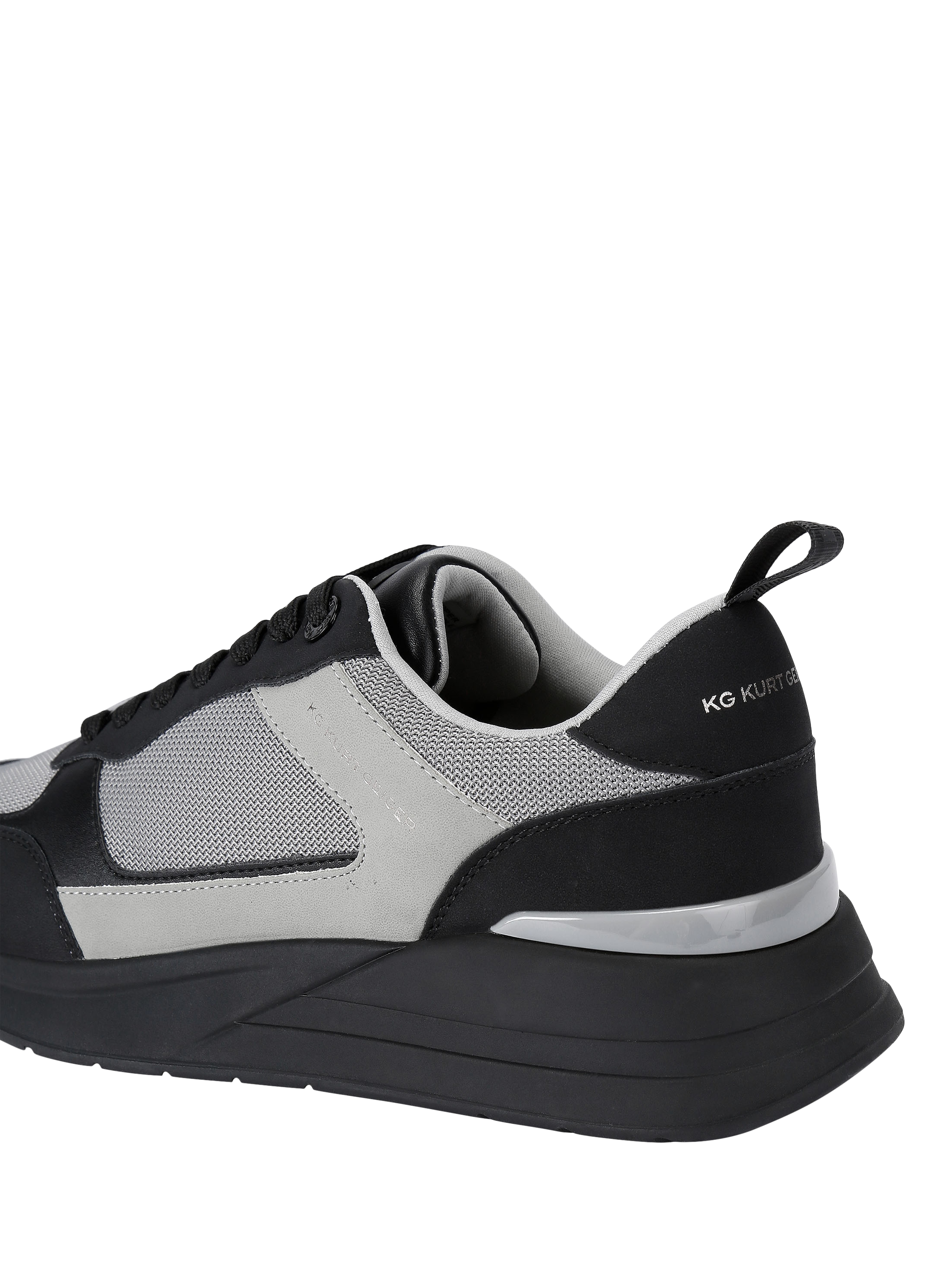 Product image 4 of 4, which shows KG Kurt Geiger Jesse Lace Up Trainers, Black/Multi, 6