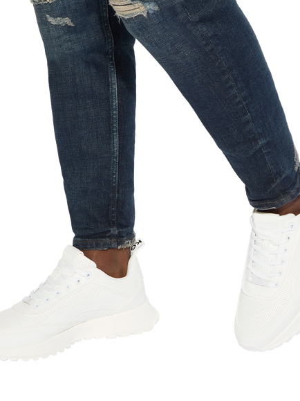KG Kurt Geiger Kai Lace Up Trainers, White - view 2, White