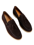KG Kurt Geiger Ronan Suede Tassel Loafers, Brown