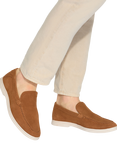 KG Kurt Geiger Ryan Suede Slip On Loafers, Brown Tan