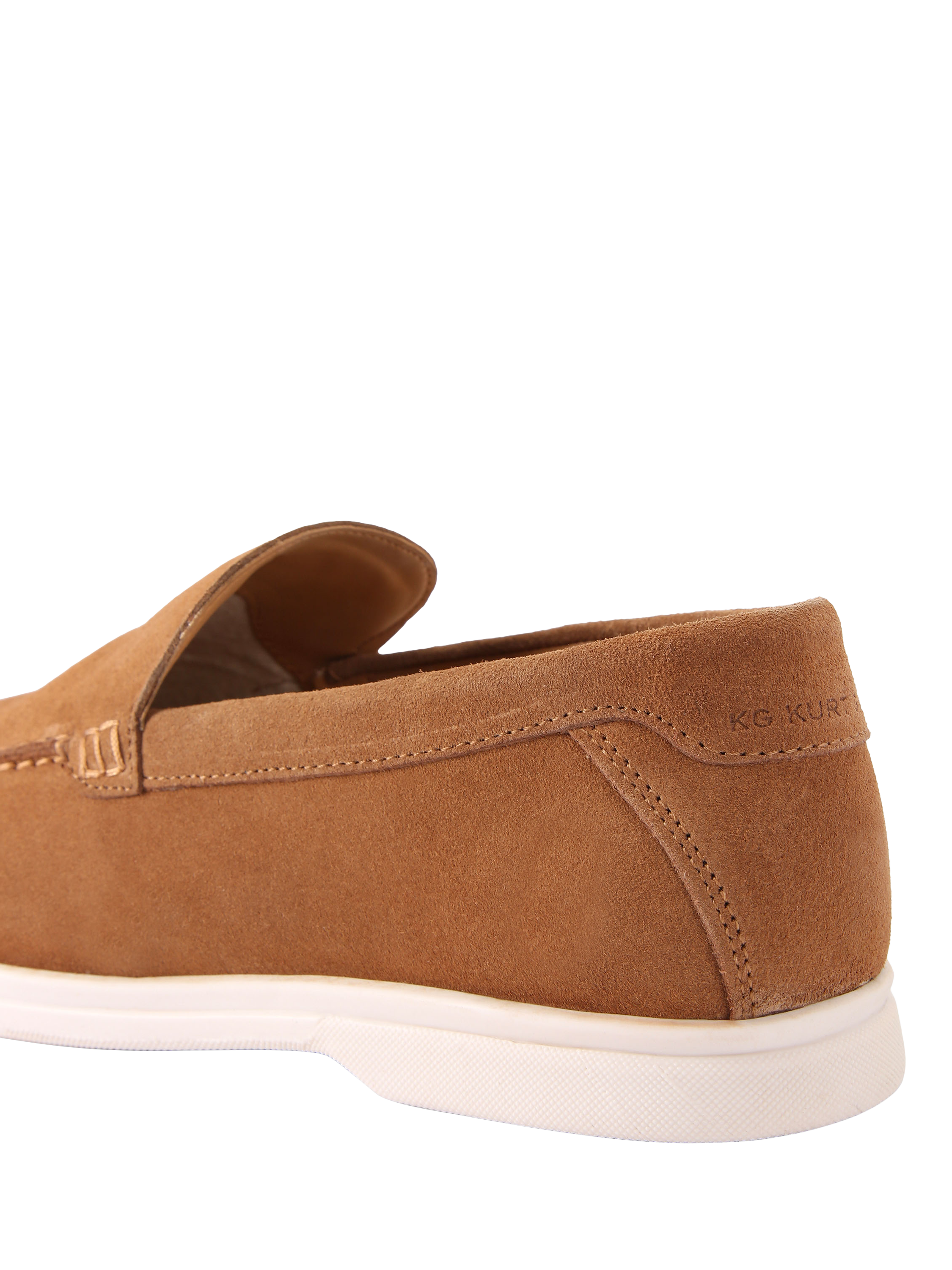 Product image 4 of 5, which shows KG Kurt Geiger Ryan Suede Slip On Loafers, Brown Tan, 6