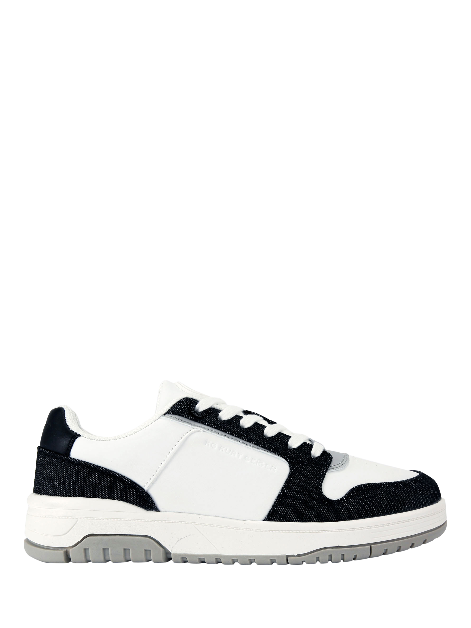 Product image 1 of 4, which shows KG Kurt Geiger Ryder 2 Lace Up Trainers, White, 6