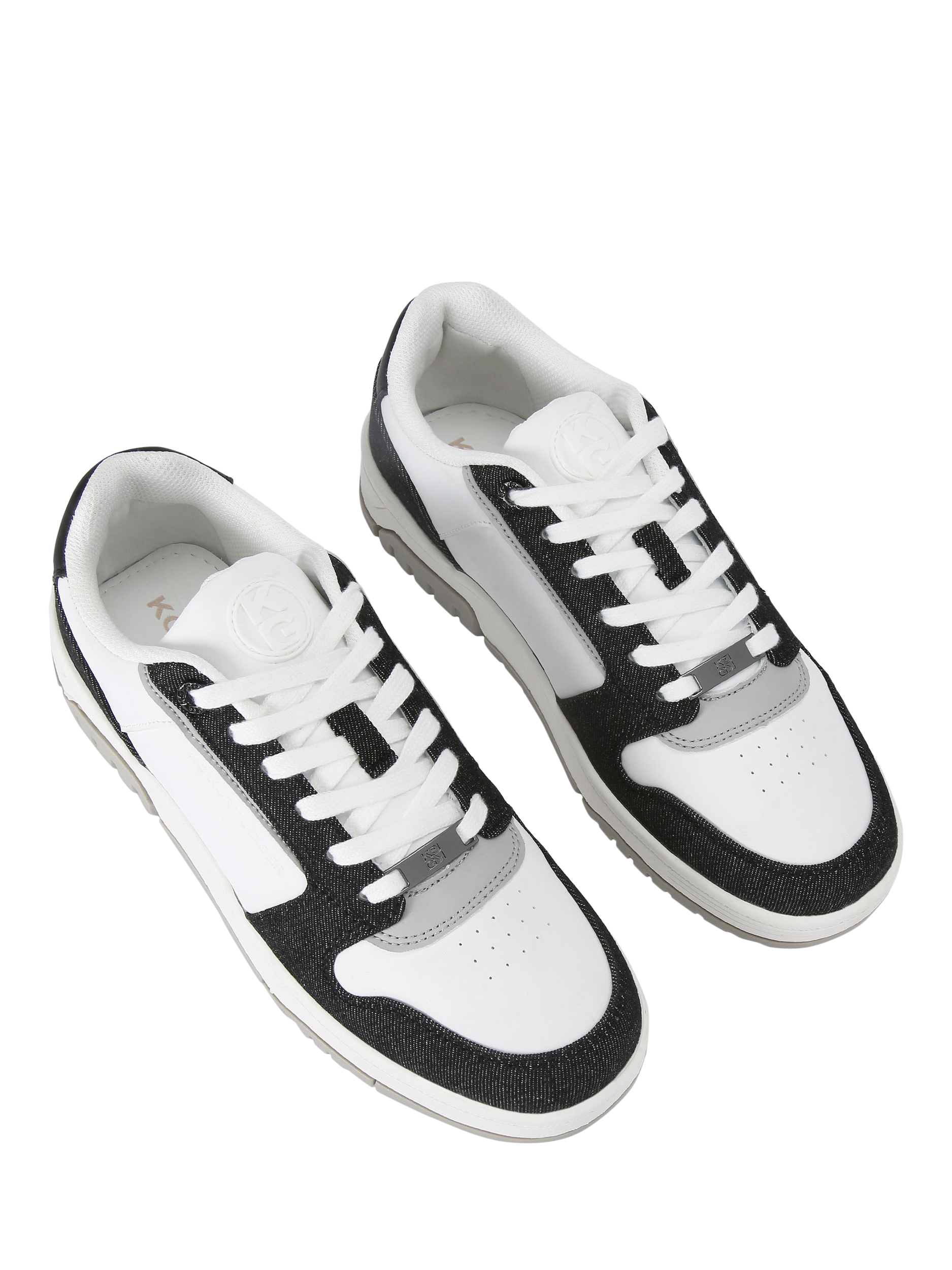 Product image 3 of 4, which shows KG Kurt Geiger Ryder 2 Lace Up Trainers, White, 6