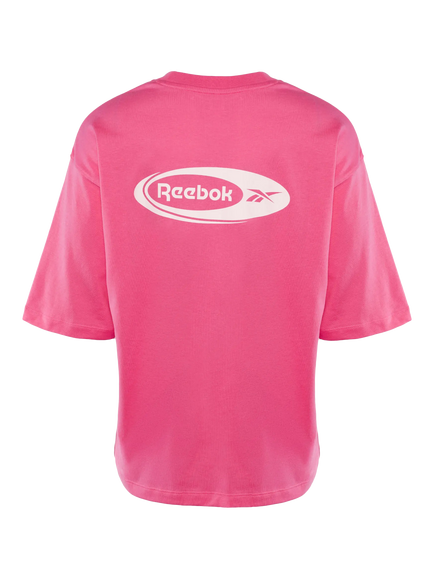Reebok Ide Logo Graphic T-Shirt, True Pink - view 2, True Pink