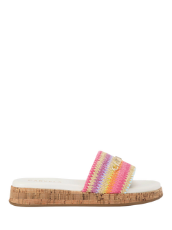 Carvela Cloud Stripe Logo Slider Sandals, Multi, Multi