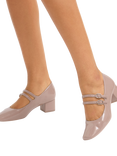 Carvela Harp Patent Mary Jane Courts, Taupe