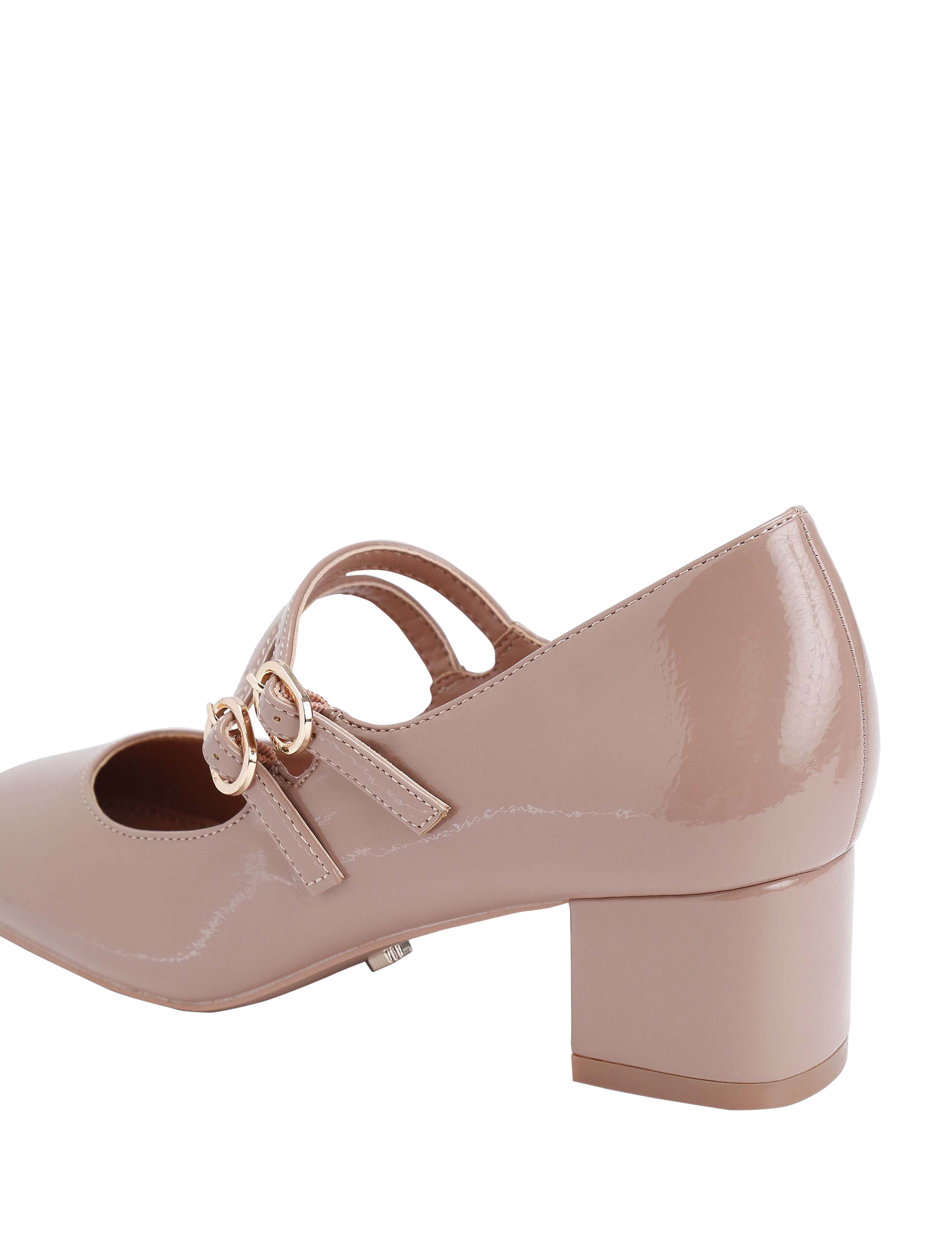 Product image 4 of 4, which shows Carvela Harp Patent Mary Jane Courts, Taupe, 2
