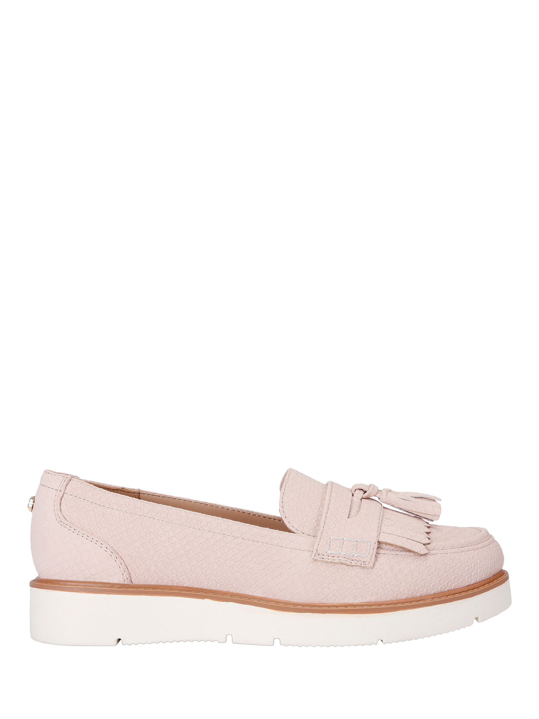Product image 1 of 4, which shows Carvela Sky Tassel Snake-Effect Slip-On Loafers, 4
