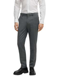 HUGO BOSS HUGO Suit Trousers, Open Grey, Open Grey