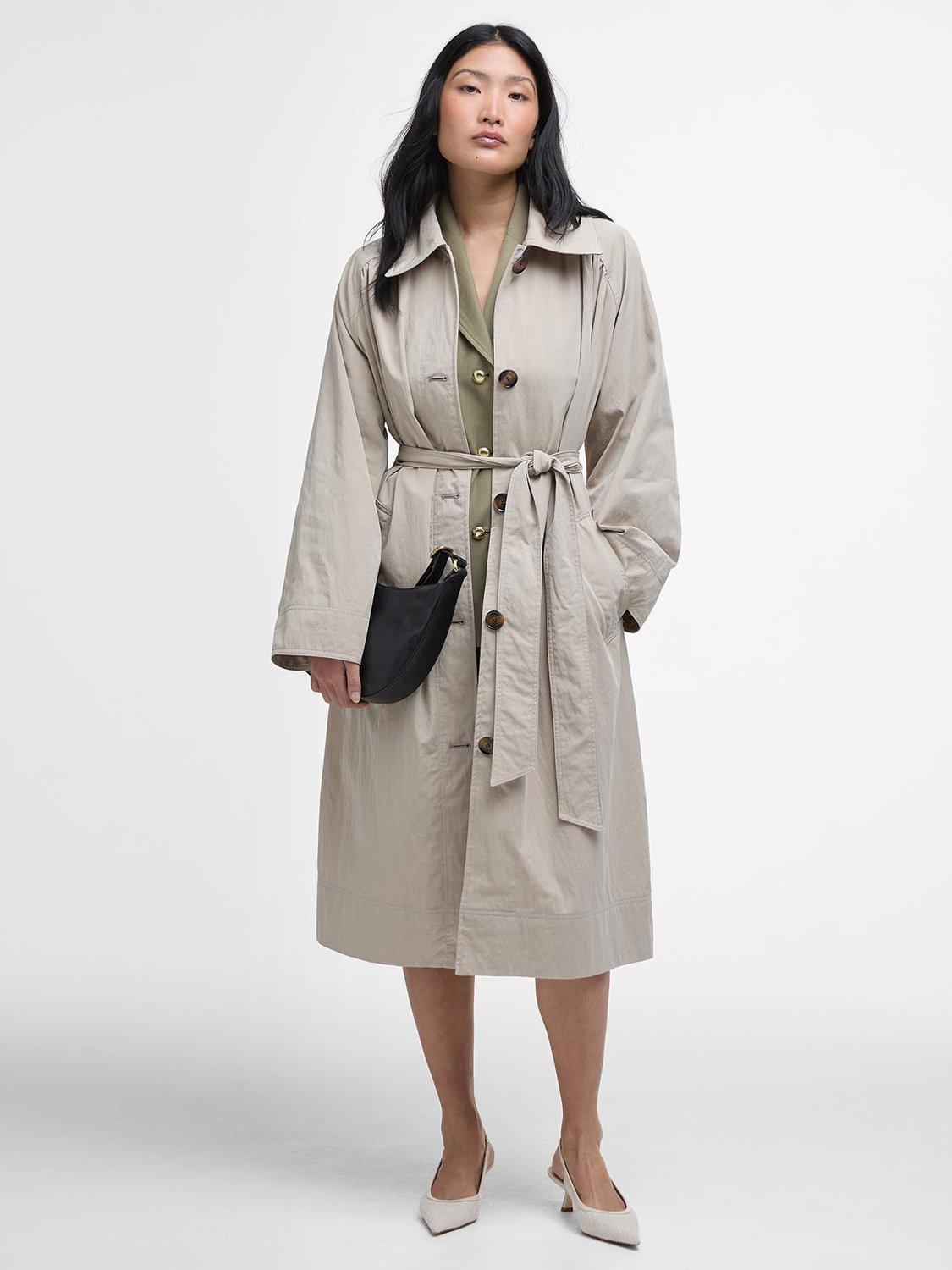 1989 STUDIO Scribble Embroidered Trench Coat | Neutrals
