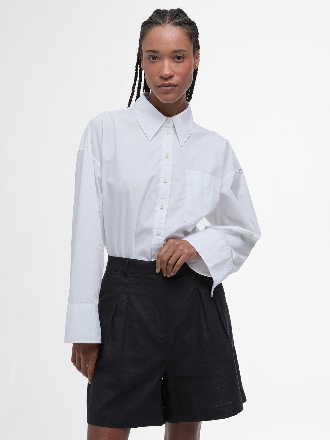 Barbour Angela Cotton Shirt, White