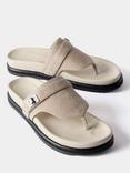 Mint Velvet Suede Chunky Flip Flop Sandals, White