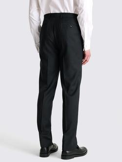 Moss Regular Fit Wool Twill Trousers - view 2, Charcoal