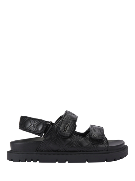 Carvela Rosa Quilted Sandals, Black, Black