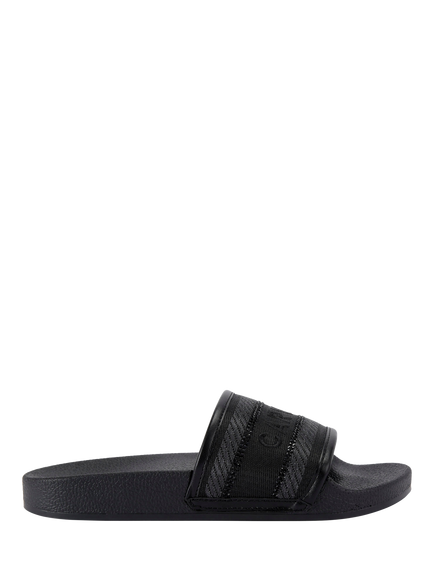 Carvela Sicily Logo Sliders, Black