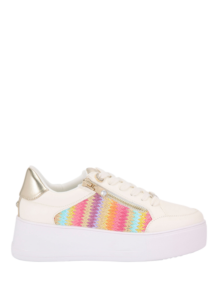 Carvela Jive Zip Flatform Trainers, Multi