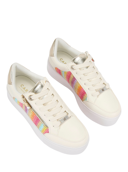 Carvela Jive Zip Flatform Trainers - view 2, Multi