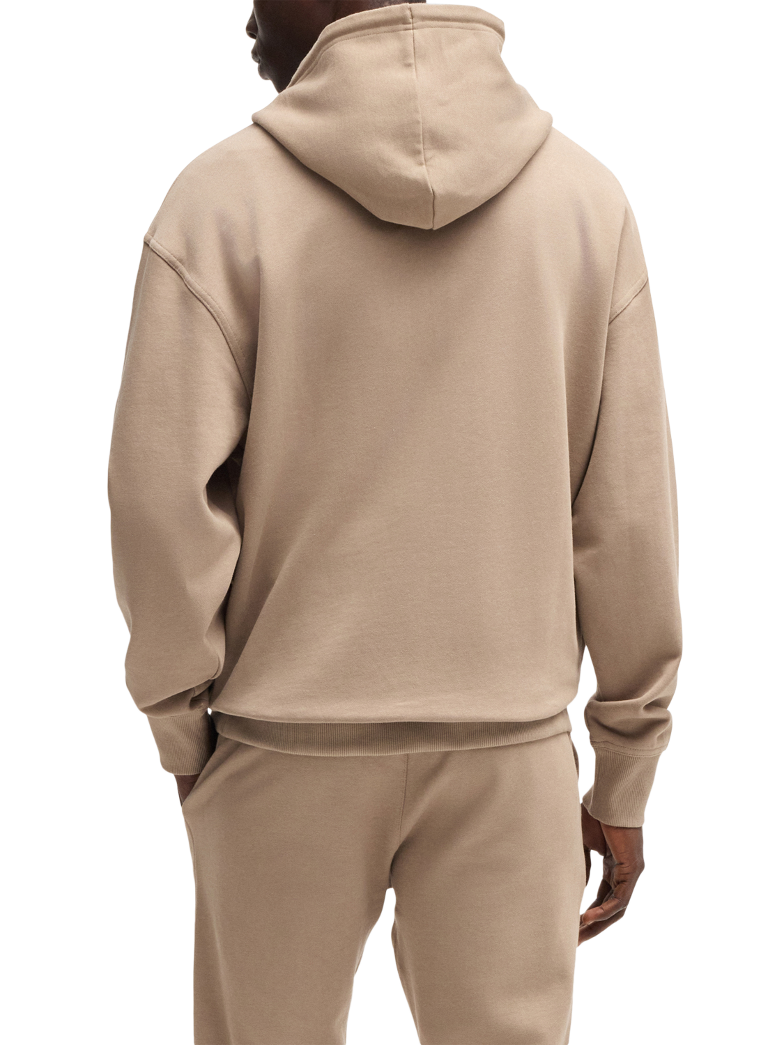 Product image 2 of 5, which shows BOSS Cotton Regular Fit Hoodie, Mid Brown, S