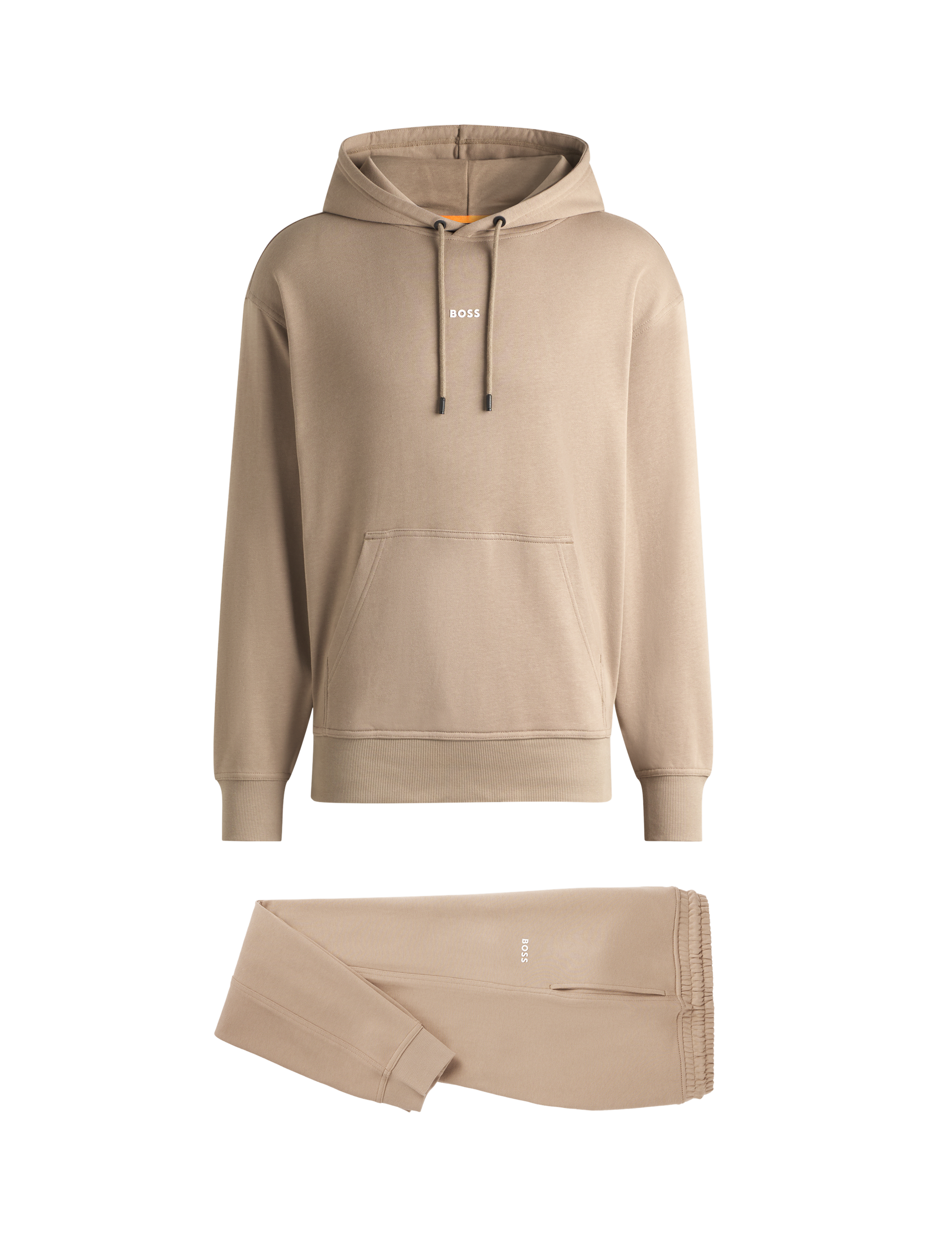 Product image 4 of 5, which shows BOSS Cotton Regular Fit Hoodie, Mid Brown, S