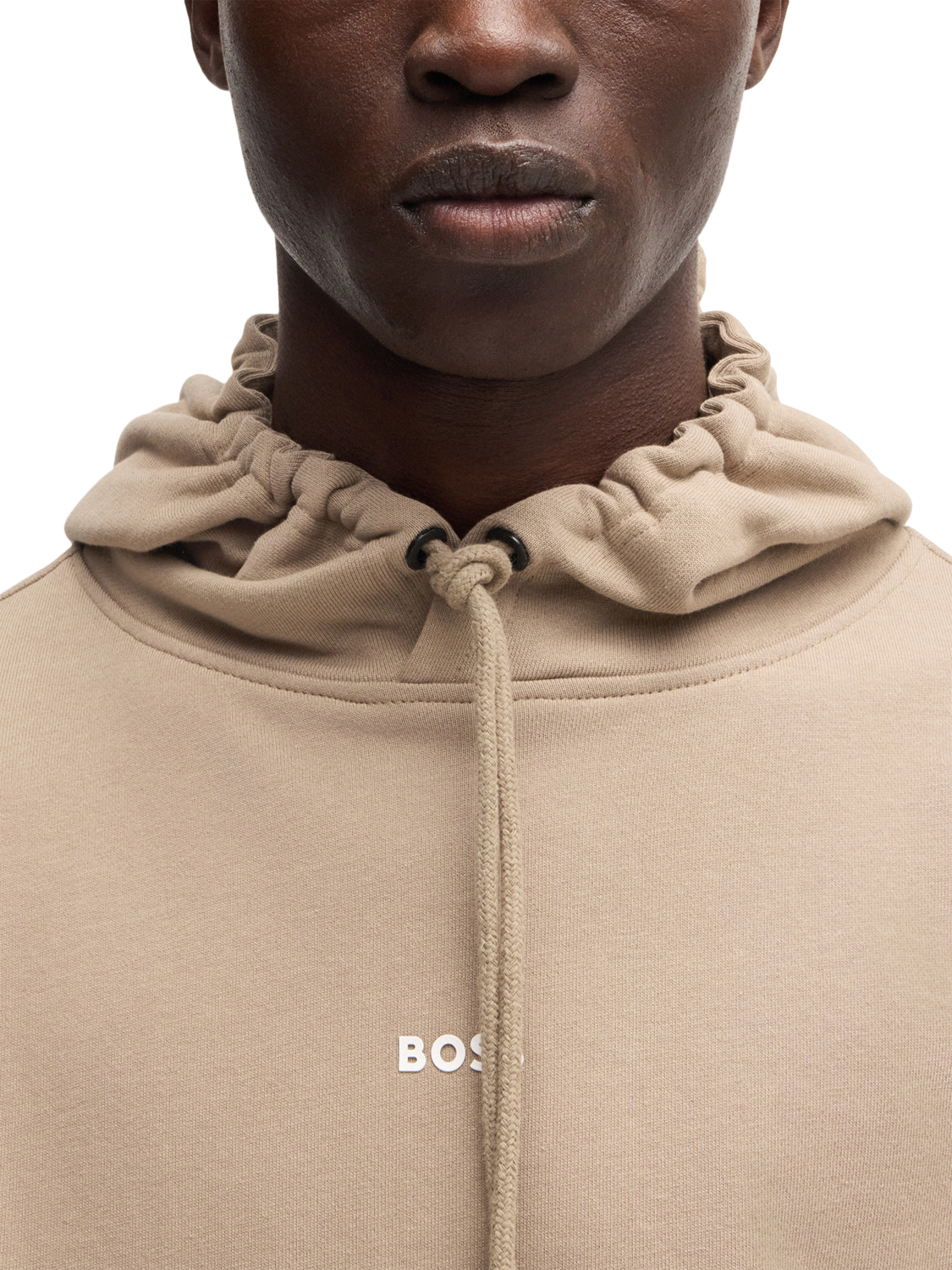 Product image 5 of 5, which shows BOSS Cotton Regular Fit Hoodie, Mid Brown, S