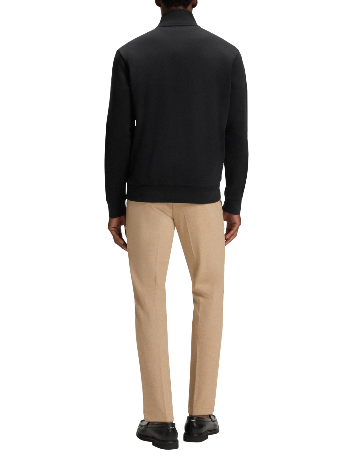 Product image 2 of 5, which shows HUGO BOSS BOSS Shepherd Zip Front Cotton Blend Sweatshirt, Black, 4XL